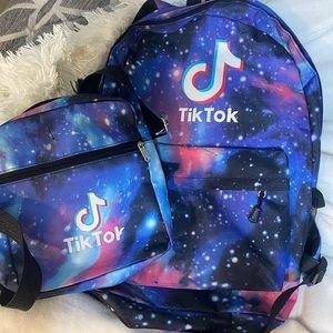 tiktok backpack and lunch sack